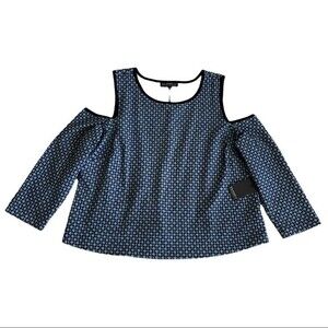 NWT Eloquii Cold Should Stretch Jacquard Top Plus Size 20